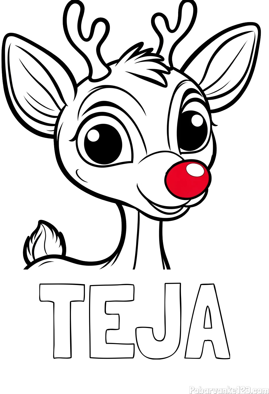 Pobarvanka imena TEJA