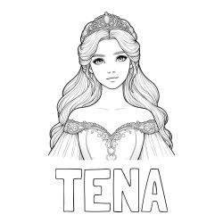 Pobarvanka imena TENA