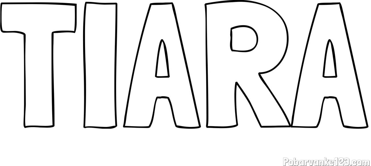 Pobarvanka imena TIARA