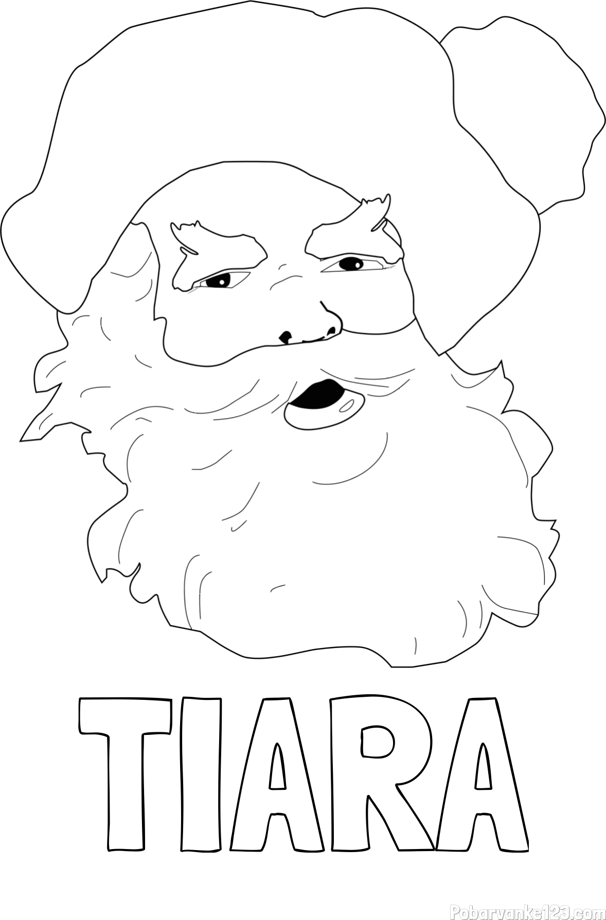 Pobarvanka imena TIARA