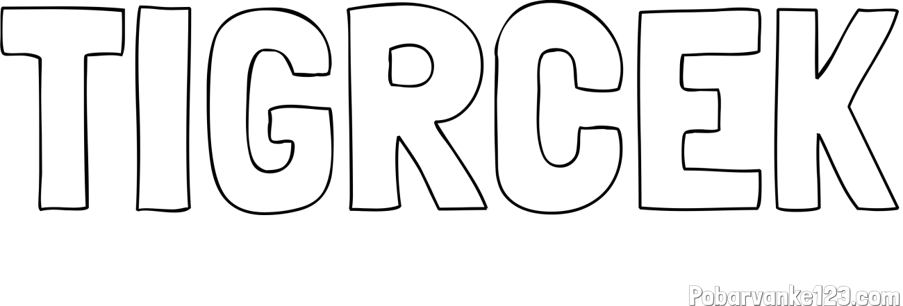 Pobarvanka imena TIGRČEK