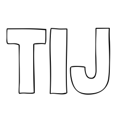 Online izdelana pobarvanka - Pobarvanka imena TIJ