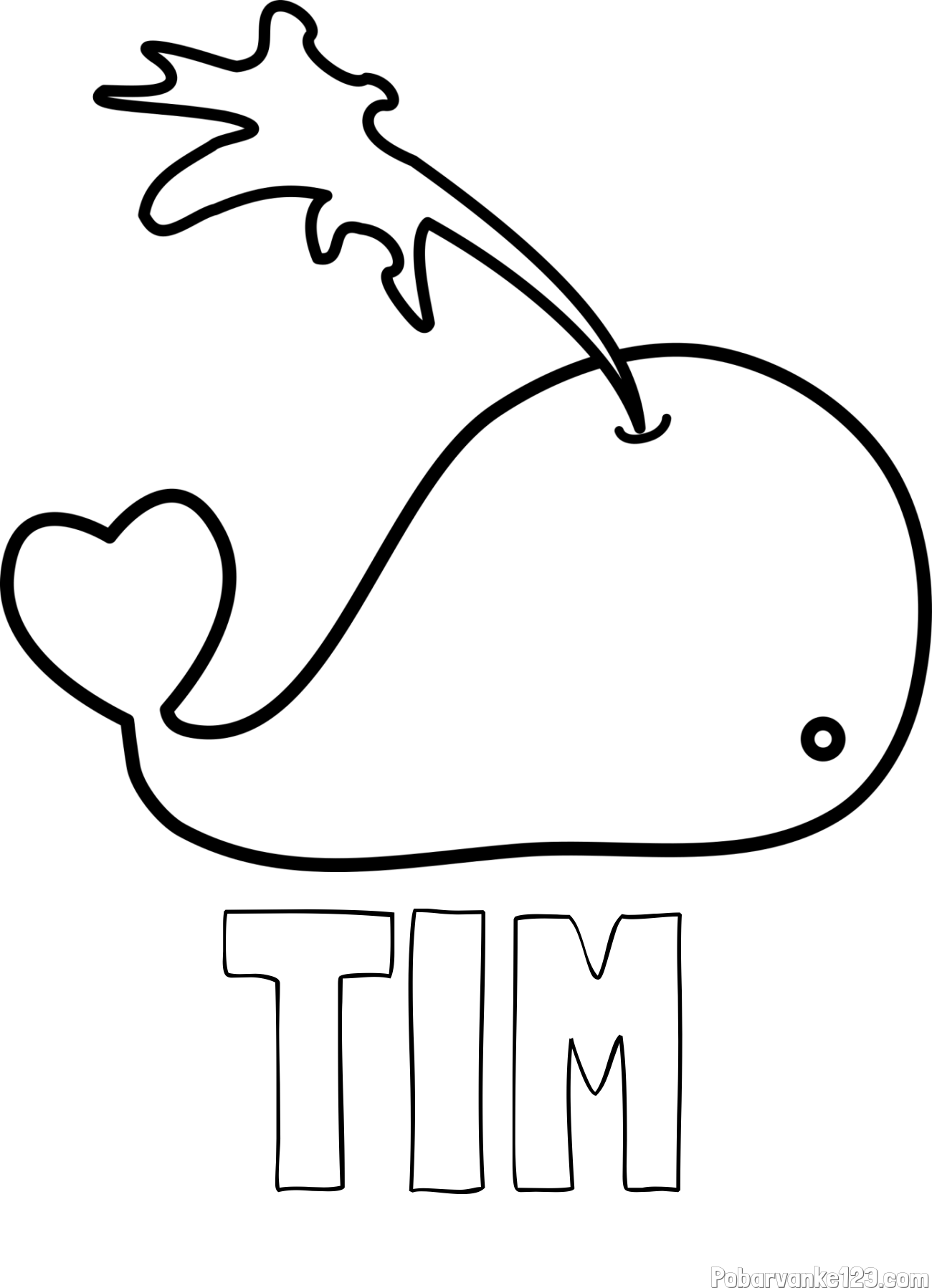 Pobarvanka imena TIM in pobarvanka kit