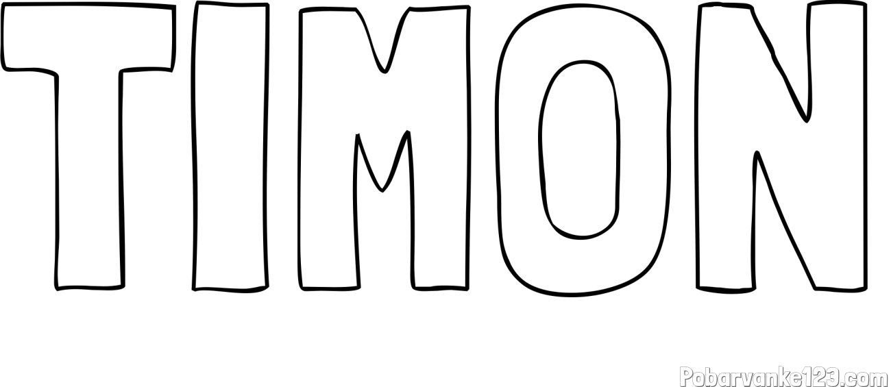 Pobarvanka imena TIMON