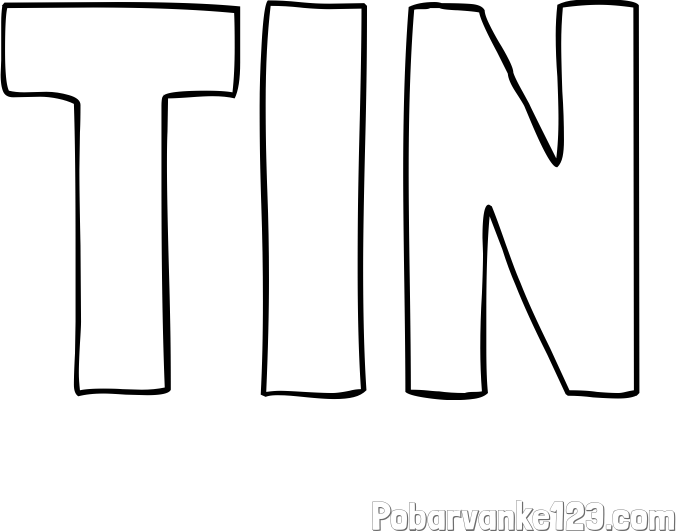 Pobarvanka imena TIN