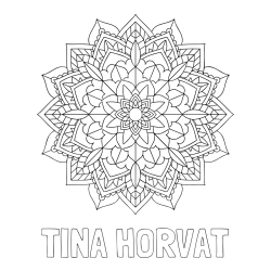 Online izdelana pobarvanka - Pobarvanka imena TINA HORVAT in Čudovita pobarvanka mendale