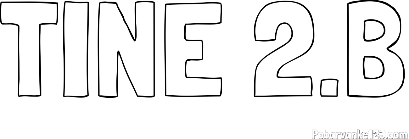 Pobarvanka imena TINE 2.B