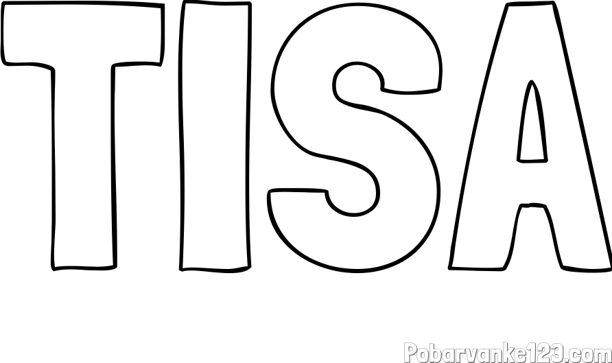 Pobarvanka imena TISA