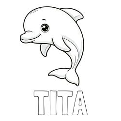 Pobarvanka imena TITA