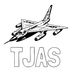 Online izdelana pobarvanka - Pobarvanka imena TJAŠ in pobarvanka vojaškega lovca