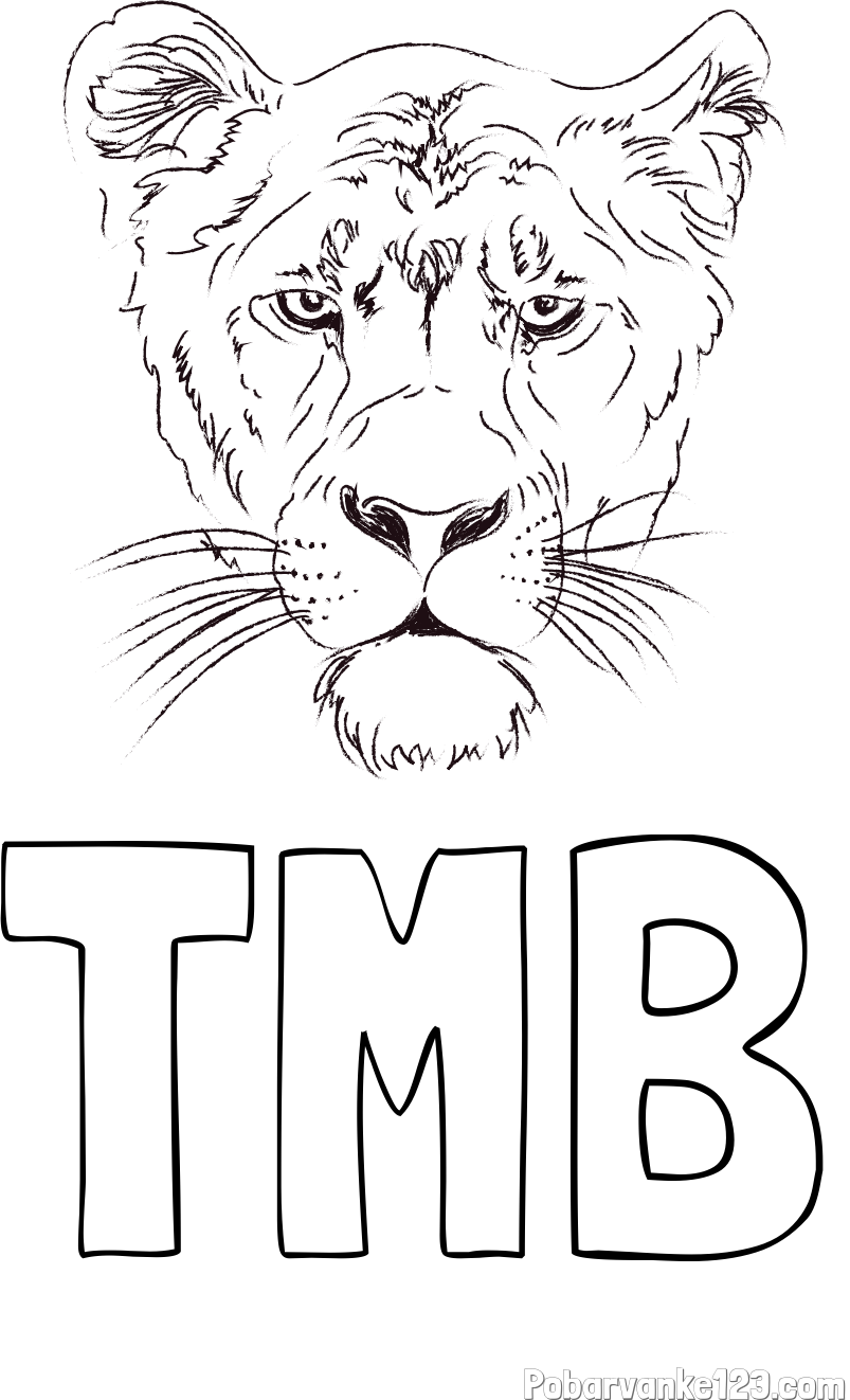 Pobarvanka imena TMB in pobarvanka levinje