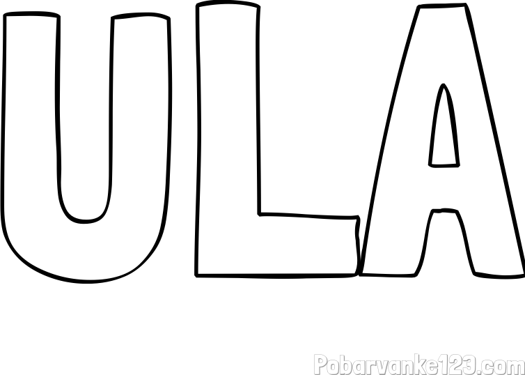 Pobarvanka imena ULA