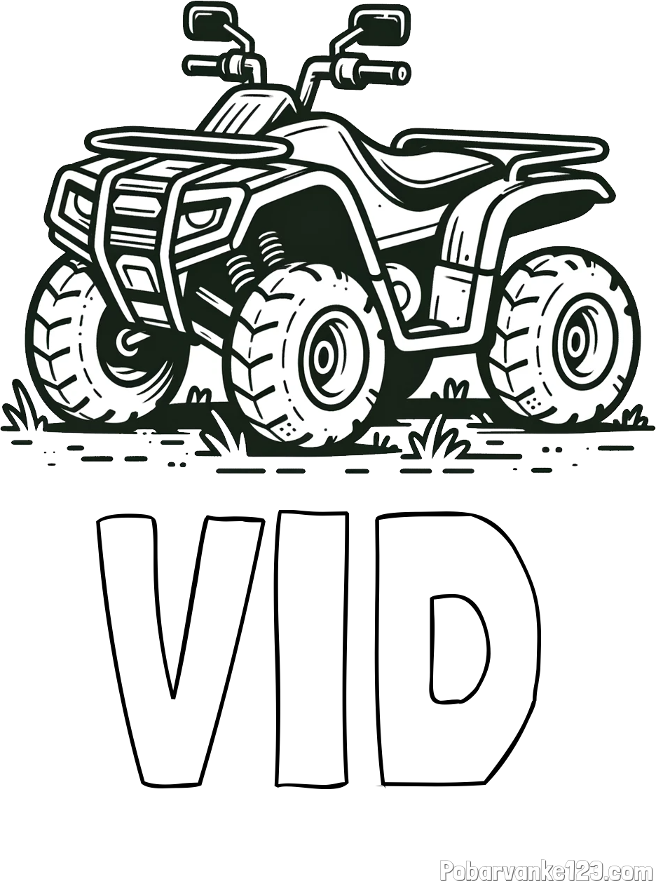 Pobarvanka imena VID in pobarvanka štirikolesnika