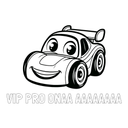 Pobarvanka imena VIP PRO ONAA AAAAAAAA in pobarvanka otroškega avtomobila