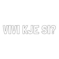 Pobarvanka imena VIVI KJE SI?
