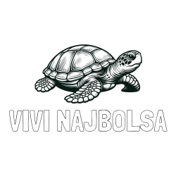 Pobarvanka imena VIVI NAJBOLŠA in pobarvanka velike želve
