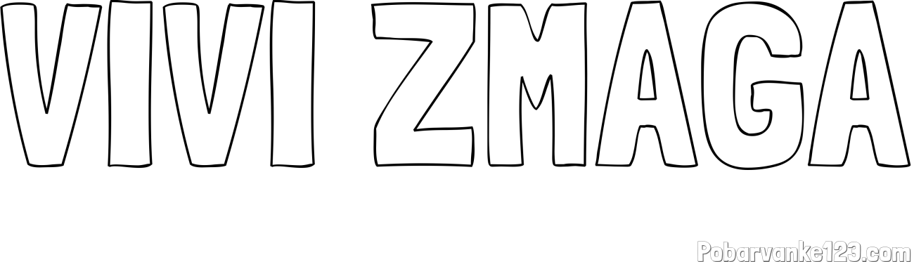 Pobarvanka imena VIVI ZMAGA