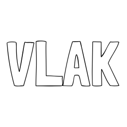 Online izdelana pobarvanka - Pobarvanka imena VLAK