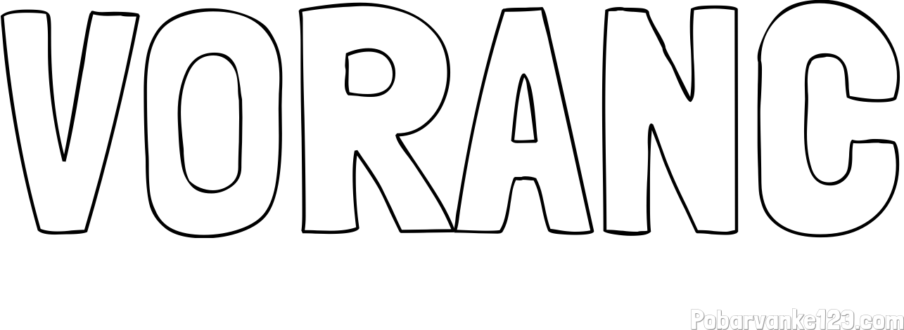 Pobarvanka imena VORANC