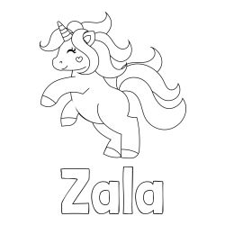 Pobarvanka imena ZALA