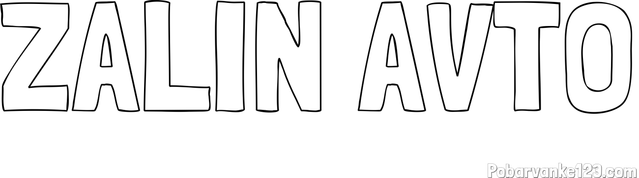 Pobarvanka imena ZALIN AVTO