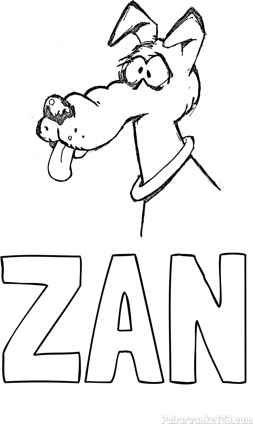 Pobarvanka imena ŽAN