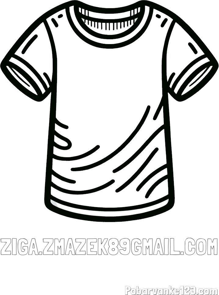 Pobarvanka imena ZIGA.ZMAZEK89GMAIL.COM in otroška pobarvanka kratke majice