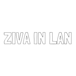 Online izdelana pobarvanka - Pobarvanka imena ŽIVA IN LAN