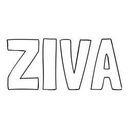 Pobarvanka imena ŽIVA