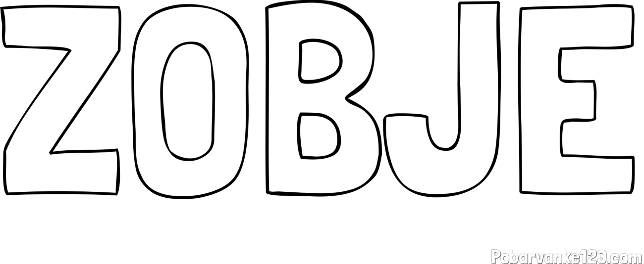 Pobarvanka imena ZOBJE