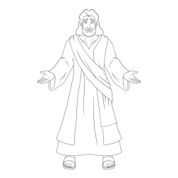 Pobarvanka Jezusa Kristusa