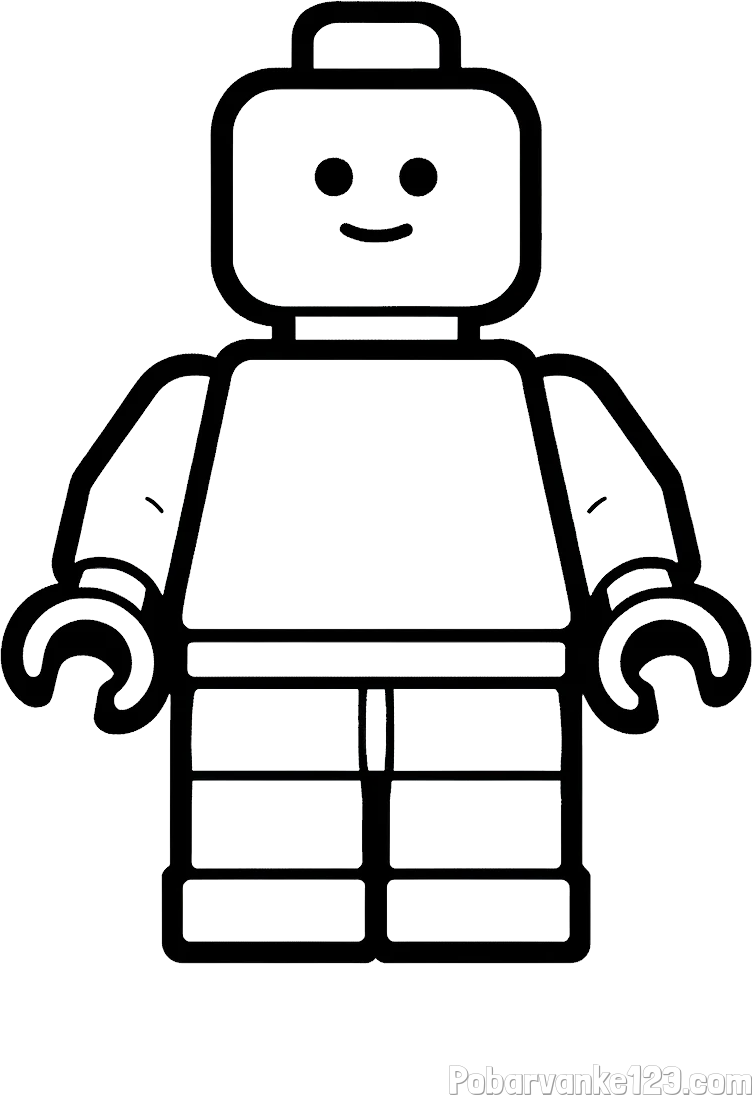 Pobarvanka LEGO figurice fanta