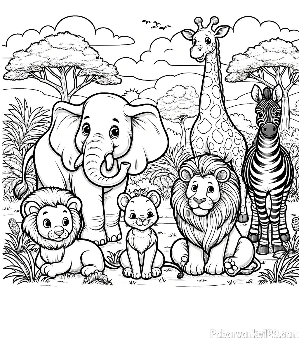 Pobarvanka ljubkih živali