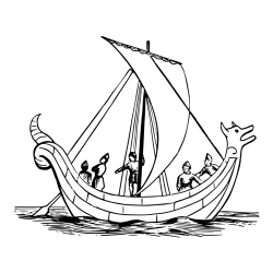 Pobarvanka majhne ladje