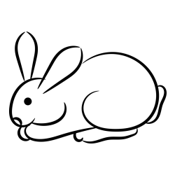 Pobarvanka majhnega zajčka