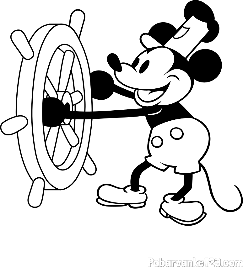 Pobarvanka Miki Miške (Mickey Mouse)