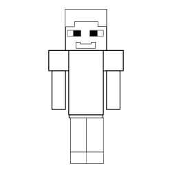 Pobarvanka Minecraft glavnega junaka