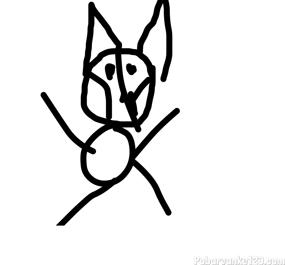 Pobarvanka mojega kužka Skya