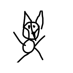 Pobarvanka mojega kužka Skya