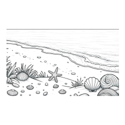 Pobarvanka morja in plaže