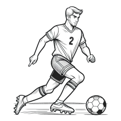 Pobarvanka nogometaša