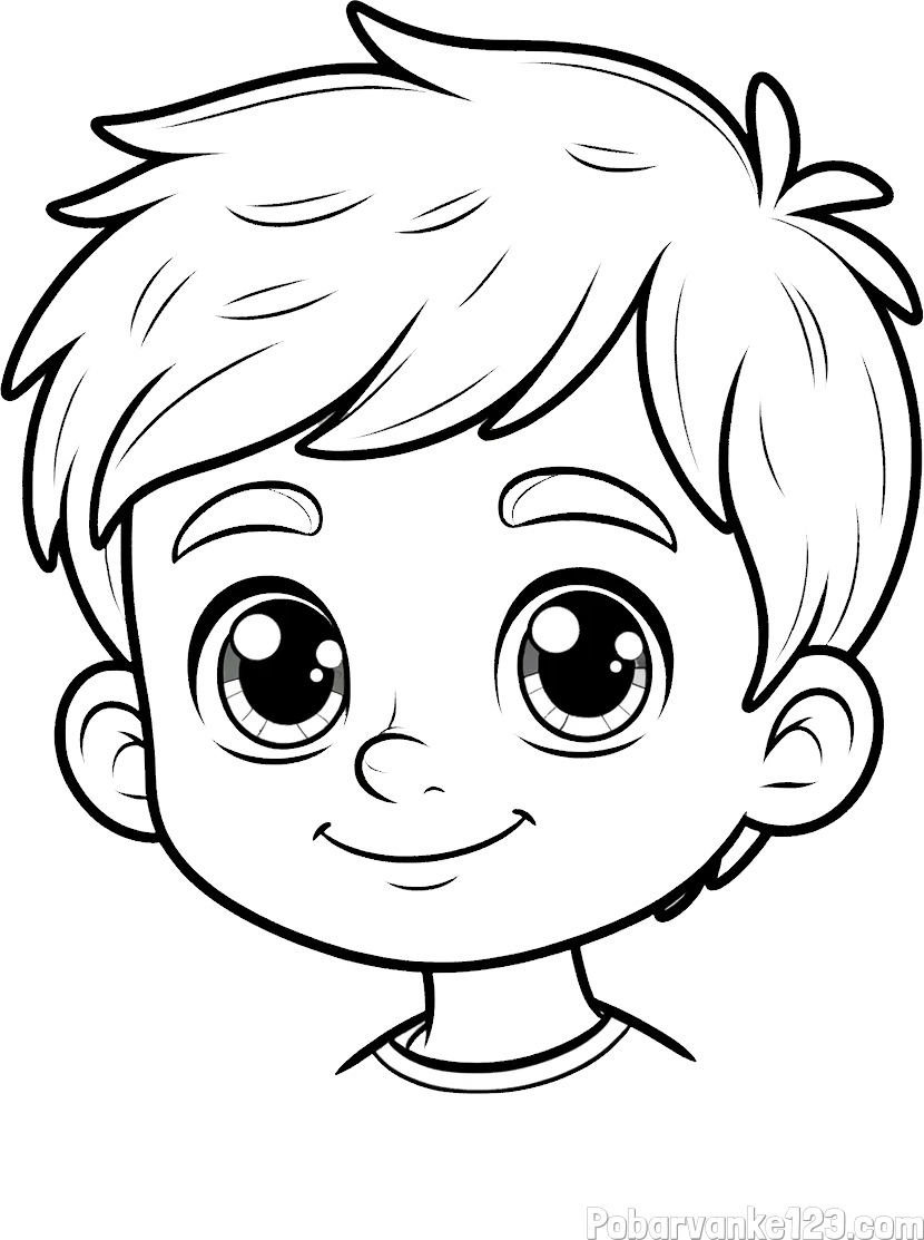 Pobarvanka obraza fanta