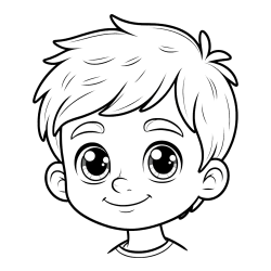 Pobarvanka obraza fanta