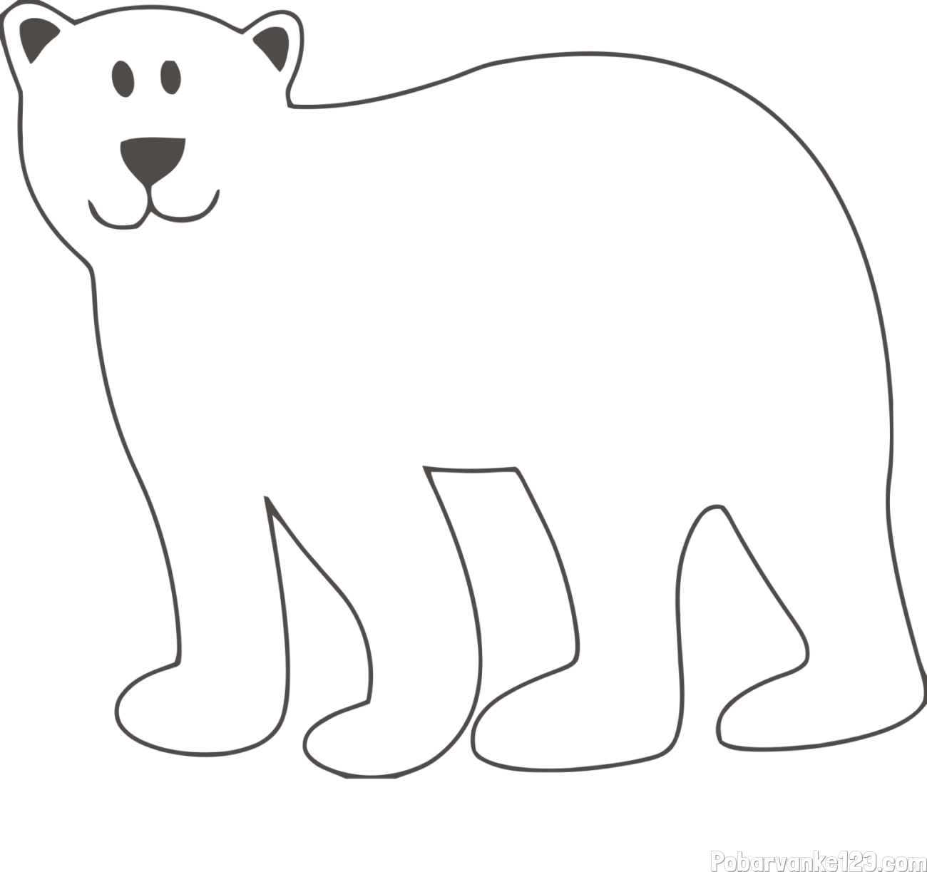 Pobarvanka polarnega medveda