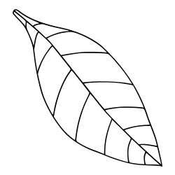 Pobarvanka preprostega lista