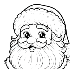 Pobarvanka prijaznega Božička