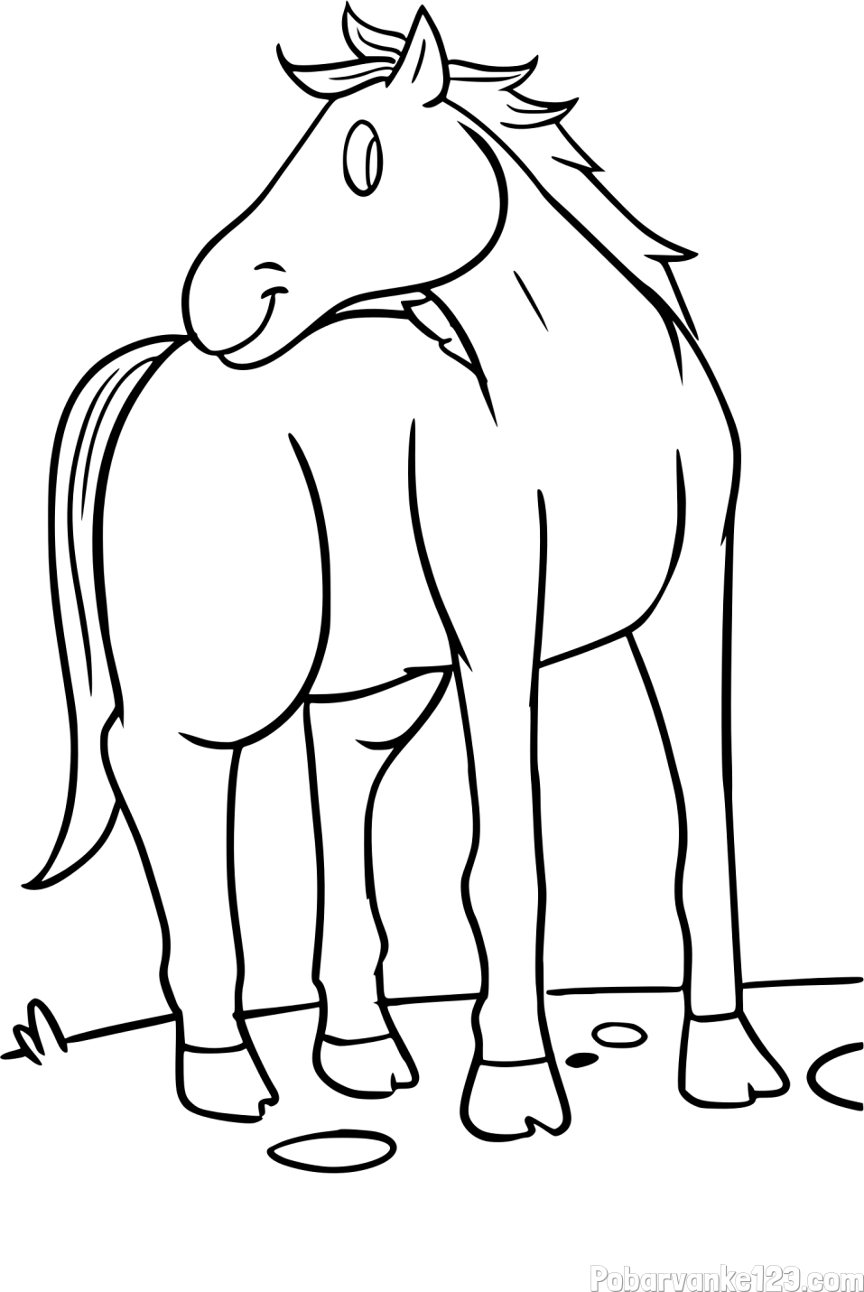 Pobarvanka prikupnega konjička