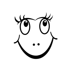 Pobarvanka  prikupnega smeška