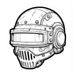 Pobarvanka PUBG Level 3 čelade