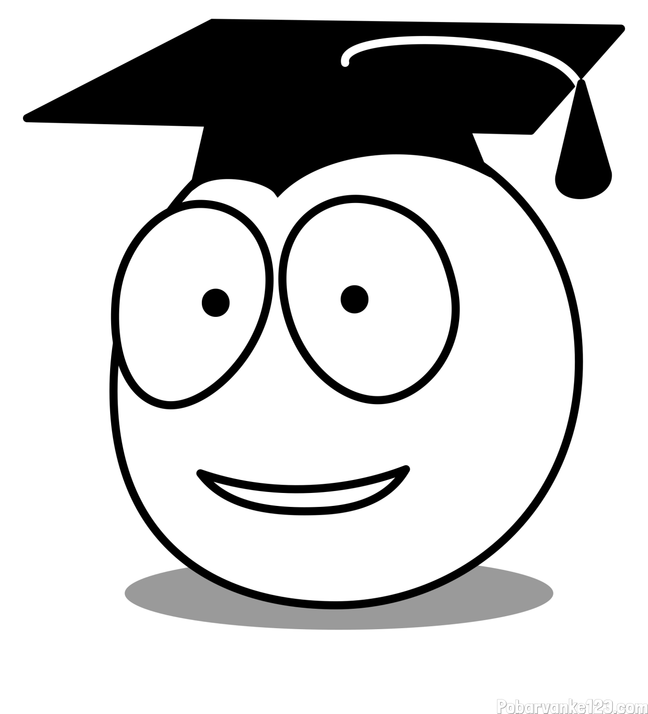 Pobarvanka smeška diplomanta